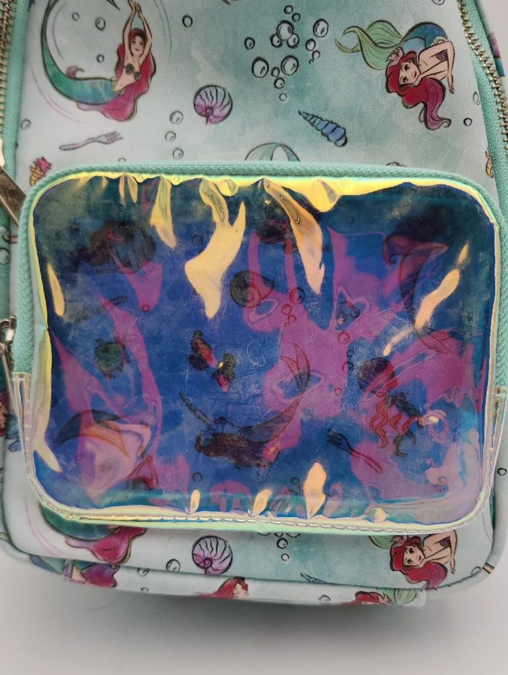 Kids Mermaid Print Mini Backpack - Mint